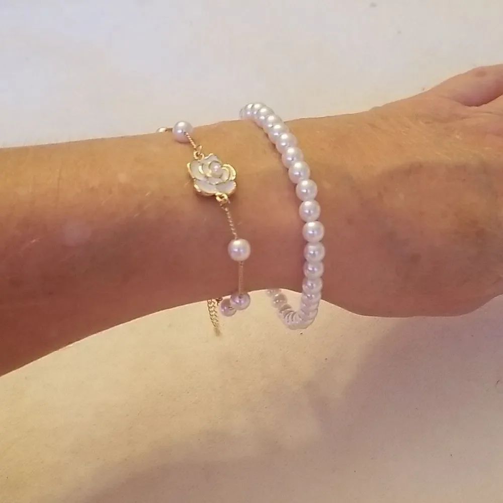 ❤️Pearl Bracelet 2 pc Set